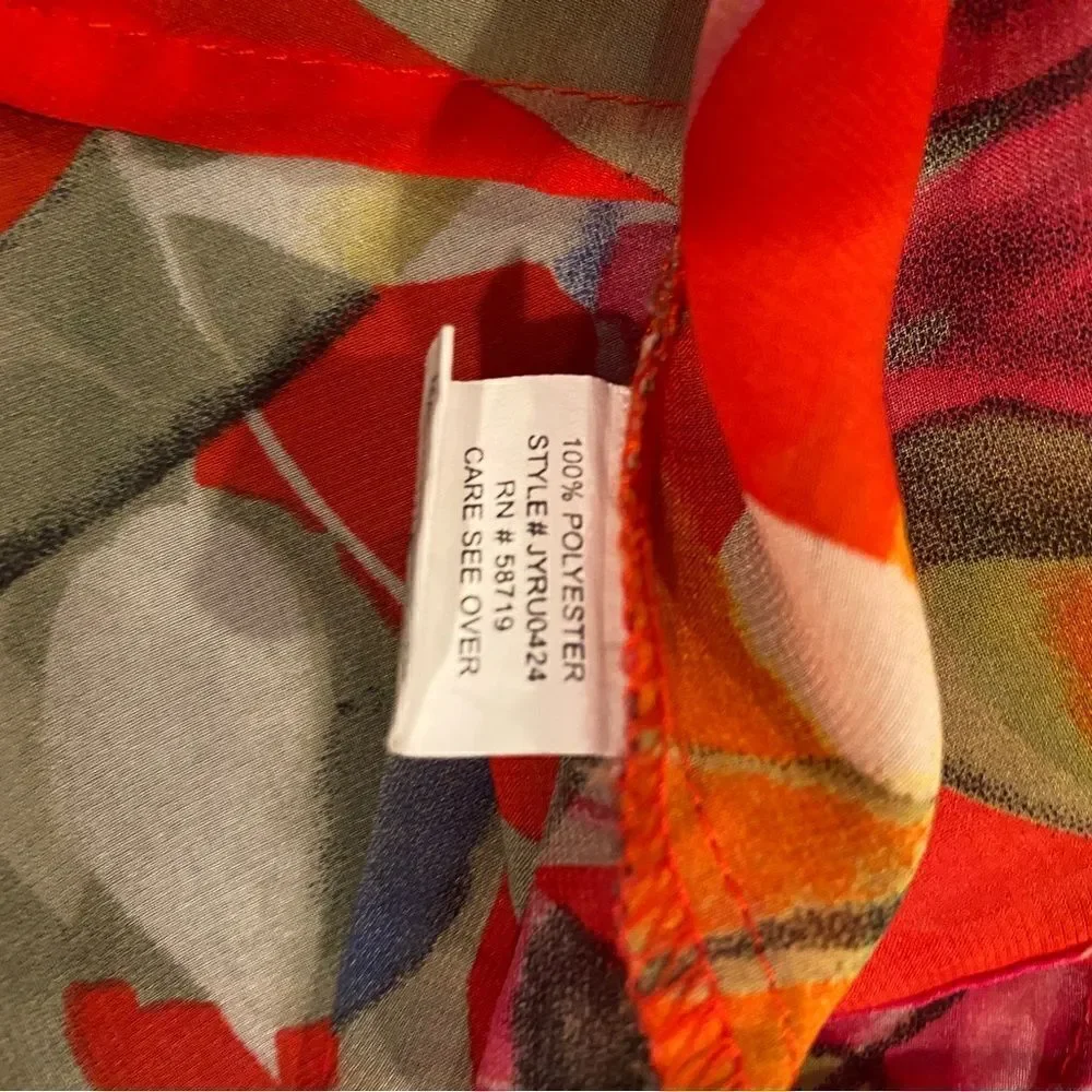 Valerie Stevens Colorful Blouse Size XL